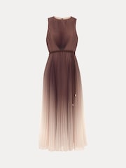 Phase Eight Brown Simara Ombre Dress - Image 7 of 7