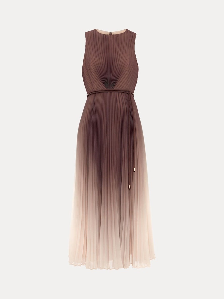 Phase Eight Brown Simara Ombre Dress - Image 7 of 7