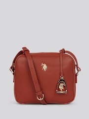 U.S. Polo Assn. Brown Womens Jones Cross-Body Bag - Image 1 of 6