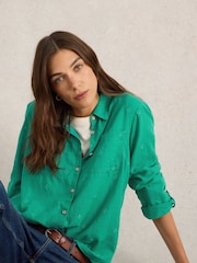 White Stuff Green Sophie 100% Organic Cotton Shirt - Image 1 of 6