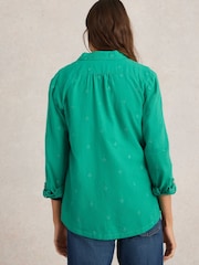 White Stuff Green Sophie 100% Organic Cotton Shirt - Image 2 of 6