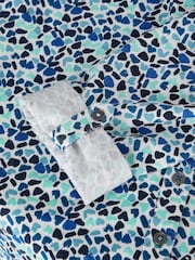 White Stuff Blue Annie Jersey 100% Cotton Shirt - Image 7 of 7