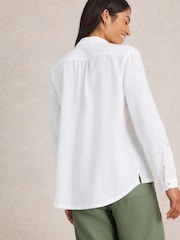 White Stuff White Sophie Cotton Shirt - Image 2 of 6