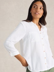 White Stuff White Sophie Cotton Shirt - Image 3 of 6