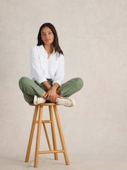 White Stuff White Sophie Cotton Shirt - Image 4 of 6
