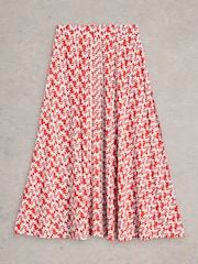 White Stuff Red Jada Jersey Maxi Skirt - Image 6 of 6