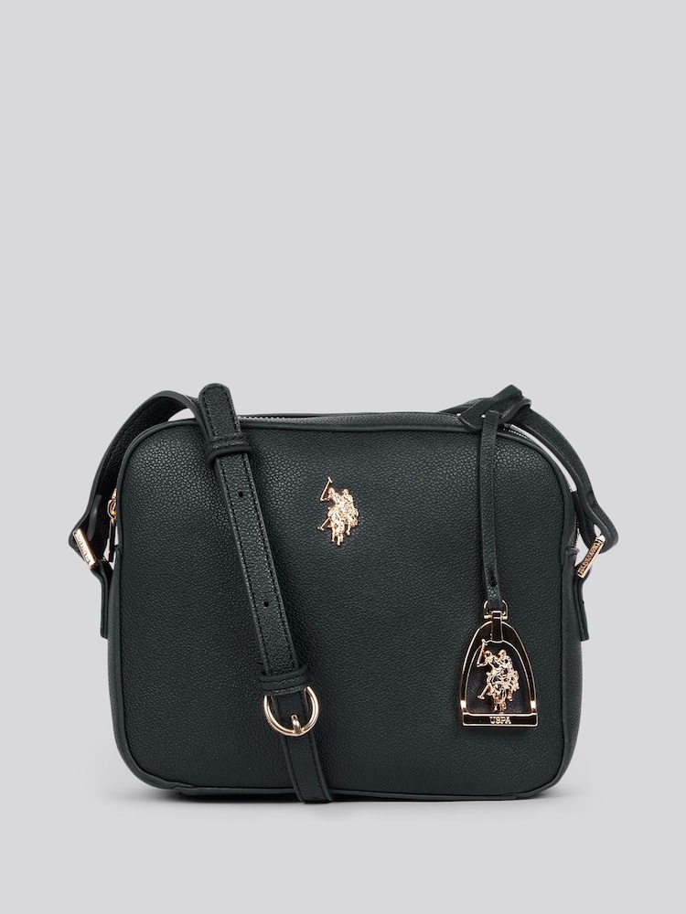 U.S. Polo Assn. Black Womens Jones Cross-Body Bag - Image 1 of 6