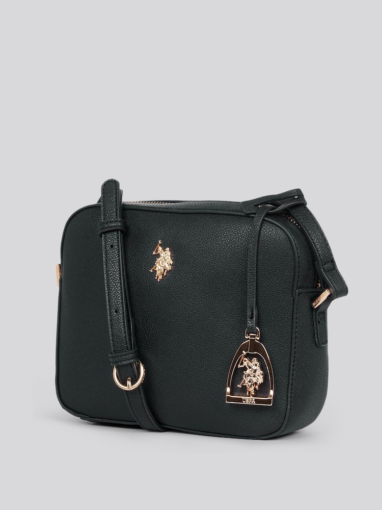U.S. Polo Assn. Black Womens Jones Cross-Body Bag - Image 2 of 6