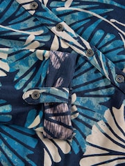 White Stuff Blue Annie Jersey 100% Cotton Shirt - Image 6 of 6