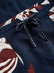 White Stuff Blue Elle Linen Blend Skirt - Image 6 of 6
