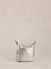 White Stuff Silver Mini Fern Leather Cross-Body Bag - Image 2 of 4