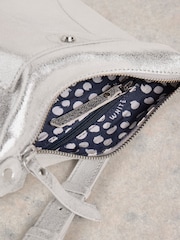 White Stuff Silver Mini Fern Leather Cross-Body Bag - Image 4 of 4