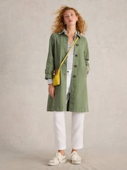 White Stuff Green Oakleigh Denim Coat - Image 1 of 6
