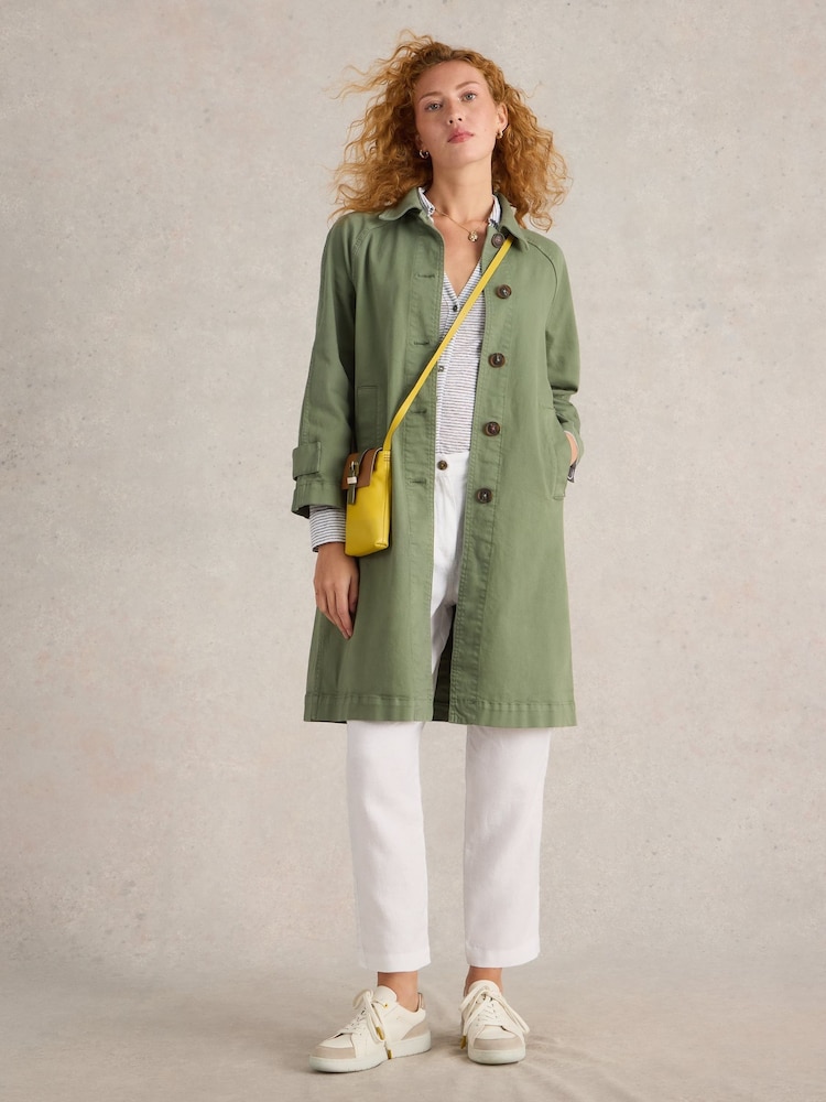 White Stuff Green Oakleigh Denim Coat - Image 1 of 6