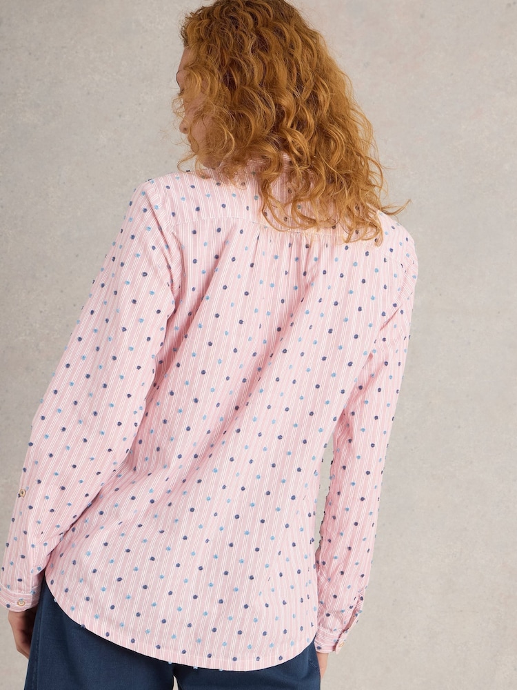 White Stuff Red Sophie Cotton Shirt - Image 2 of 6