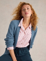 White Stuff Red Sophie Cotton Shirt - Image 3 of 6
