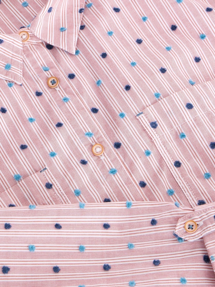 White Stuff Red Sophie Cotton Shirt - Image 6 of 6