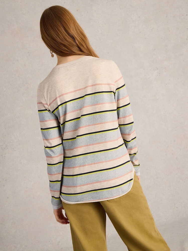 White Stuff Grey Clara T-Shirt - Image 2 of 6