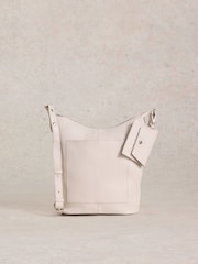 White Stuff White Fern Leather Cross-Body Bag - Image 1 of 5