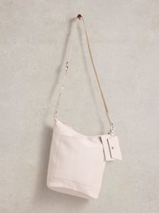 White Stuff White Fern Leather Cross-Body Bag - Image 3 of 5