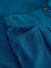 White Stuff Blue Rowena 100% Linen Trousers - Image 6 of 6