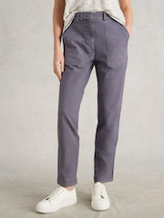 White Stuff Purple Twister Chino Trousers - Image 2 of 6