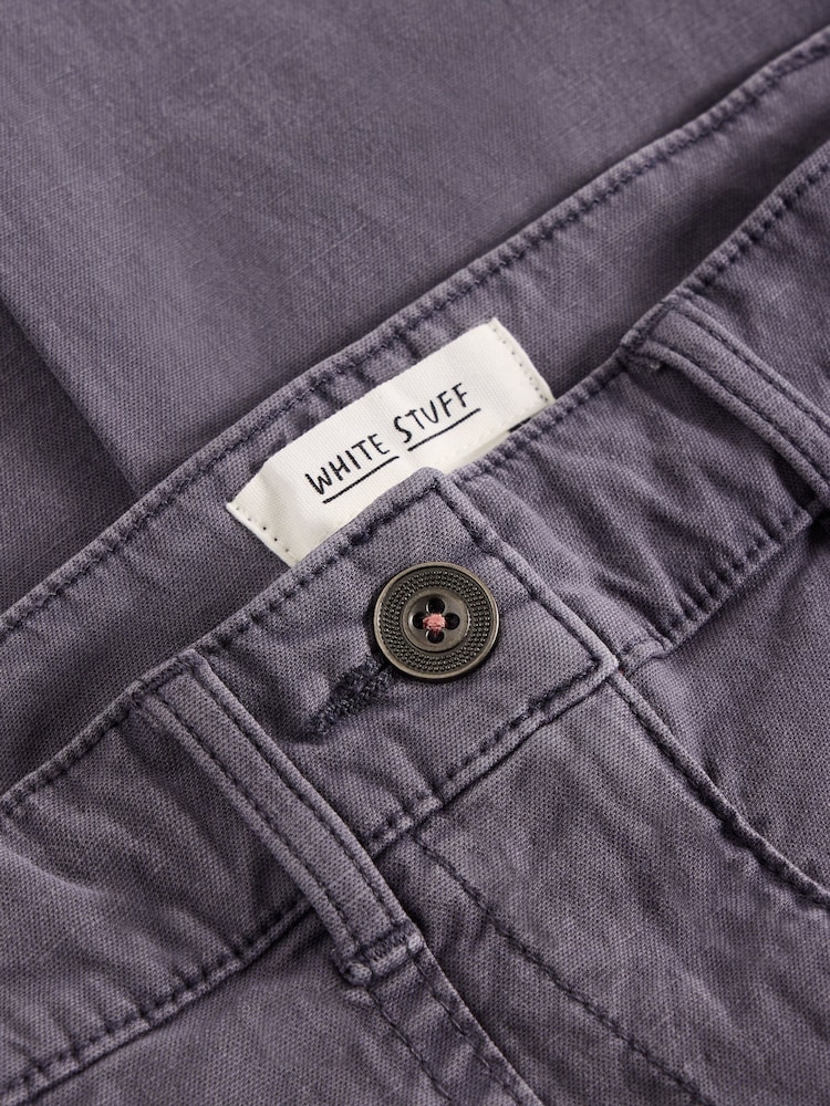 White Stuff Purple Twister Chino Trousers - Image 6 of 6