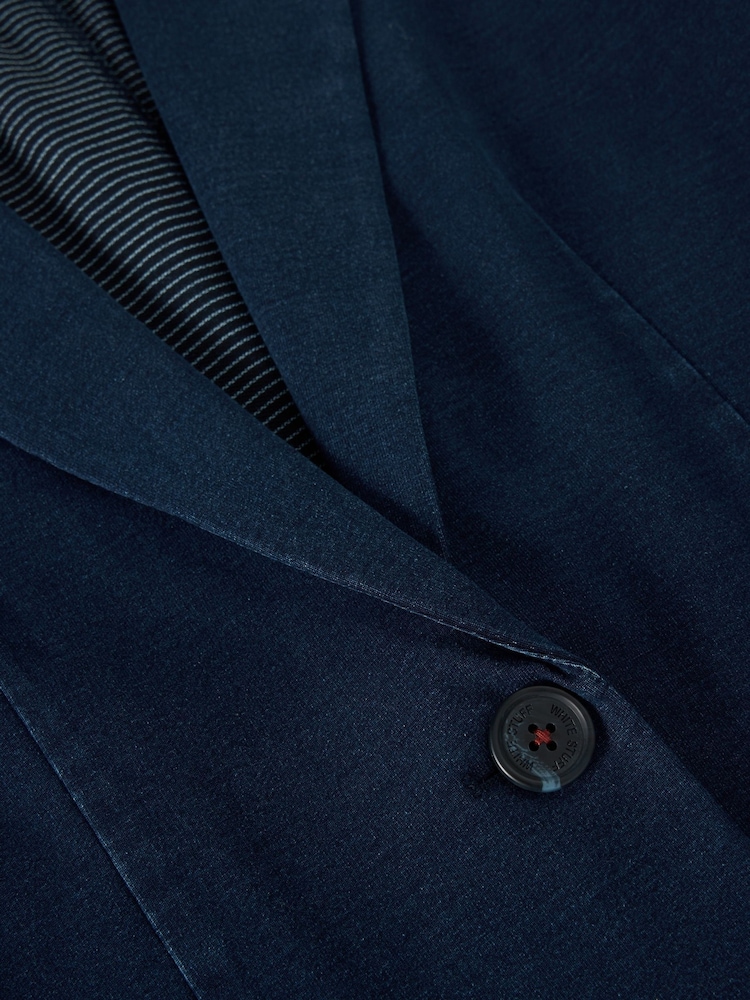 White Stuff Blue Evelyn Jersey Blazer - Image 6 of 6