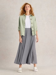 White Stuff Blue Jada Jersey Maxi Skirt - Image 1 of 6