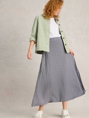 White Stuff Blue Jada Jersey Maxi Skirt - Image 3 of 6
