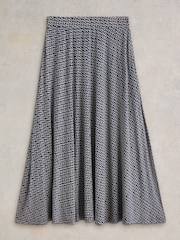 White Stuff Blue Jada Jersey Maxi Skirt - Image 5 of 6