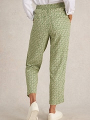 White Stuff Green Elle Linen Blend Trousers - Image 2 of 6