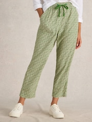 White Stuff Green Elle Linen Blend Trousers - Image 4 of 6