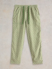 White Stuff Green Elle Linen Blend Trousers - Image 5 of 6