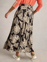White Stuff Black Jada Jersey Maxi Skirt - Image 3 of 6