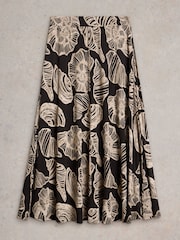 White Stuff Black Jada Jersey Maxi Skirt - Image 5 of 6