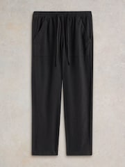 White Stuff Black Elle Linen Blend 100% Cotton Trousers - Image 5 of 6