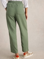 Pantalones de mezcla de lino Elle de White Stuff - Imagen 2 de 6