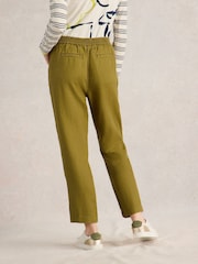 White Stuff Green Rowena 100% Linen Trousers - Image 2 of 6