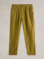 White Stuff Green Rowena 100% Linen Trousers - Image 5 of 6