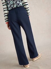 White Stuff Blue Freda Wide Leg Trousers - Image 3 of 4