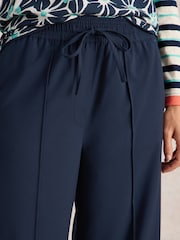 White Stuff Blue Freda Wide Leg Trousers - Image 4 of 4