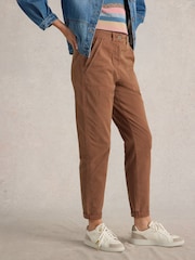 White Stuff Brown Twister Chino Trousers - Image 1 of 6