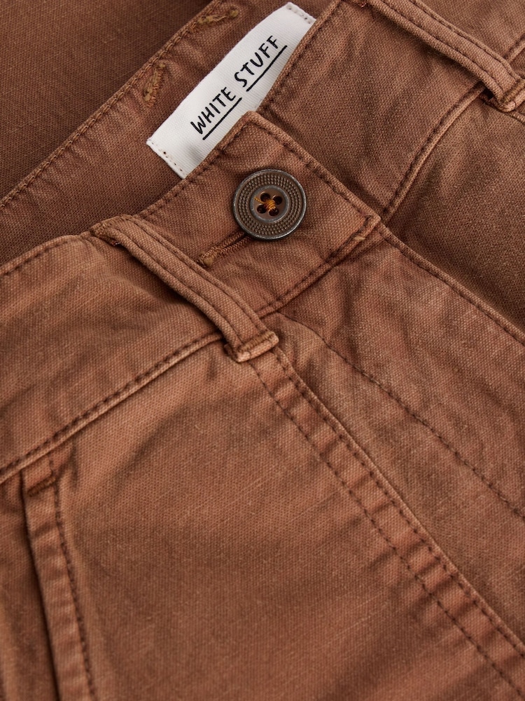 White Stuff Brown Twister Chino Trousers - Image 6 of 6