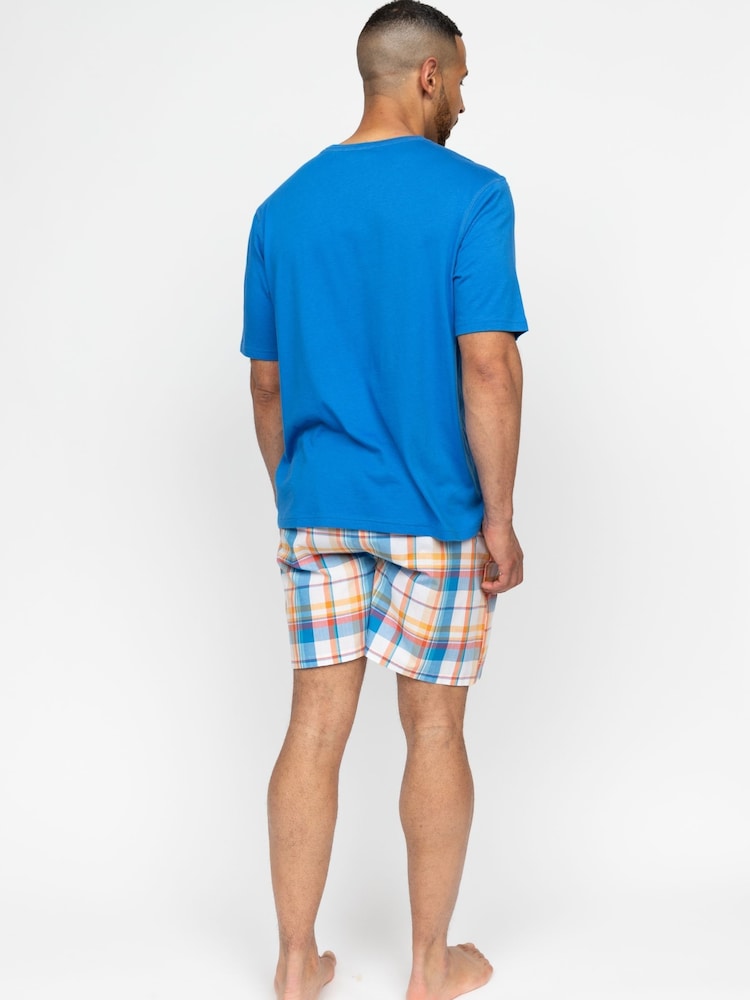 Cyberjammies Check Bottoms and Solid Jersey T-Shirt Pyjamas Set - صورة 2 من 3 Cyberjammies Check Bottoms and Solid Jersey T-Shirt Pyjamas Set - صورة 2 من 3