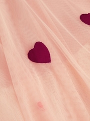 Monsoon Pink Strappy Appliqué Heart Dress - Image 3 of 3
