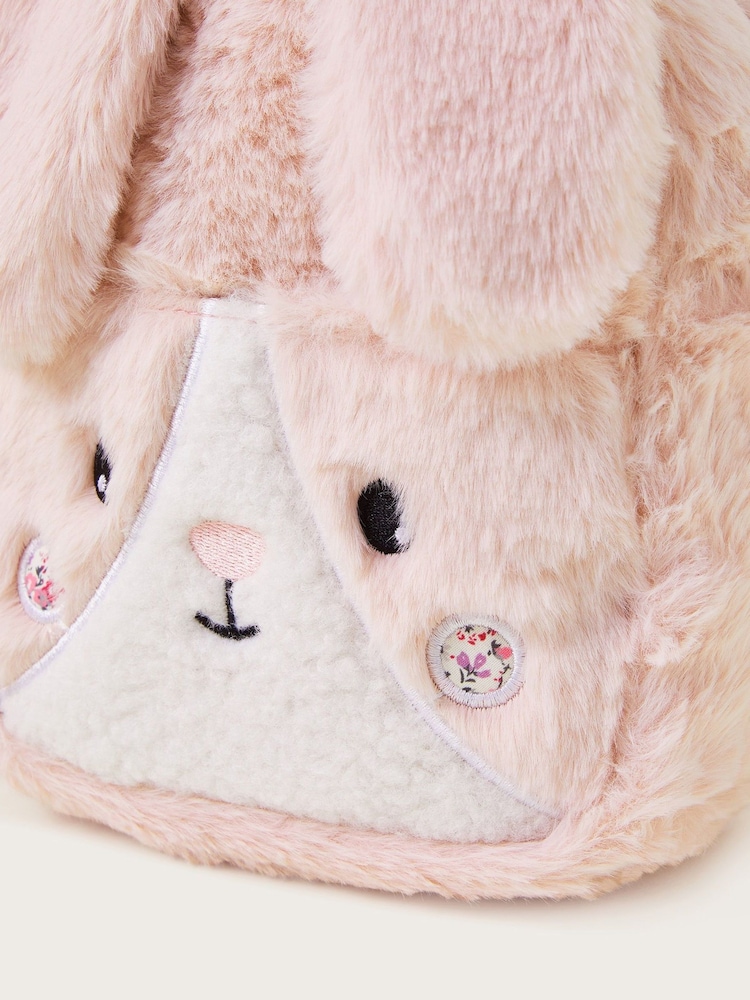 Monsoon Pink Betsy Faux Fur Bunny Backpack - Image 2 of 2