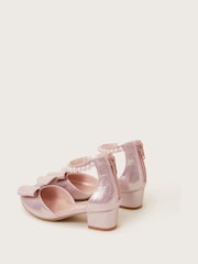 Monsoon Pink Pearl Bow Glitter Heels - Image 2 of 2