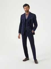 Skopes Blue Atkinson Co-ord Tailored Suit Jacket - Image 3 of 6
