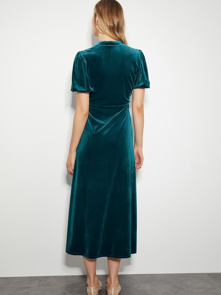 Monsoon Green Veronique Bow Dress - Image 3 of 5
